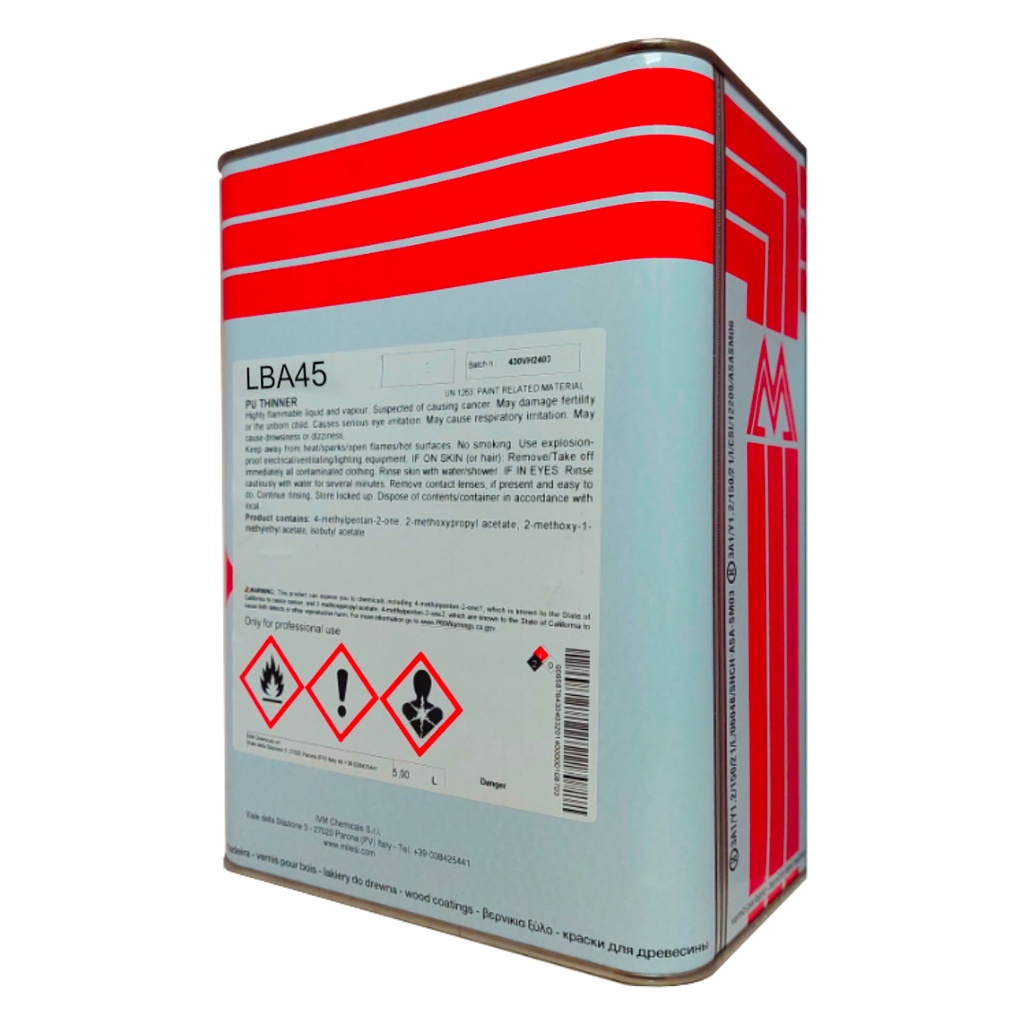 [LBA4505] MILESI PU CLEAR BASECOAT 5LT.