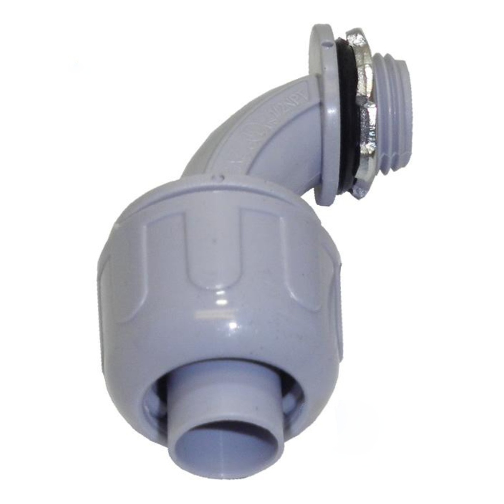 Sigma Engineered Solutions ProConnex 3/4 in. D Plastic 90 Degree Connector for Liquid Tight 1 Pk