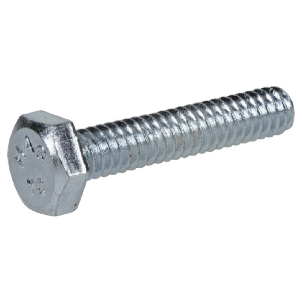 HILLMAN 1/4 in. D X 1-1/4 in. L Zinc Plated Steel Hex Bolt 100 Pk