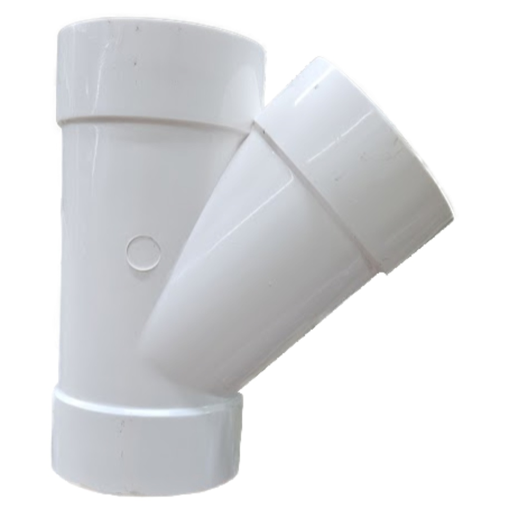 Charlotte Pipe Schedule 40 2 in. Hub X 2 in. D Hub PVC Wye 1 Pk