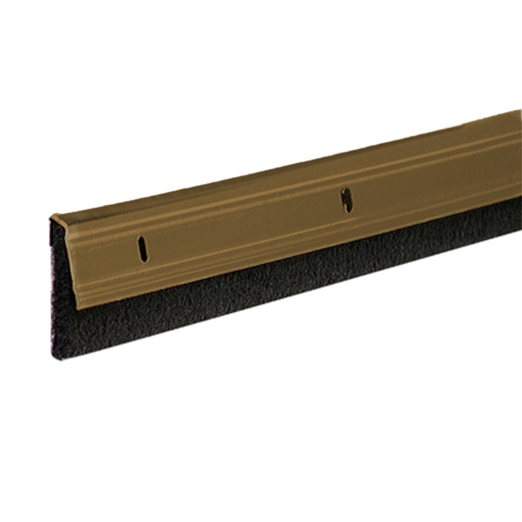 M-D Building Products Bronze Aluminum/Vinyl Sweep for Doors 36 in. L X 2.13 in
