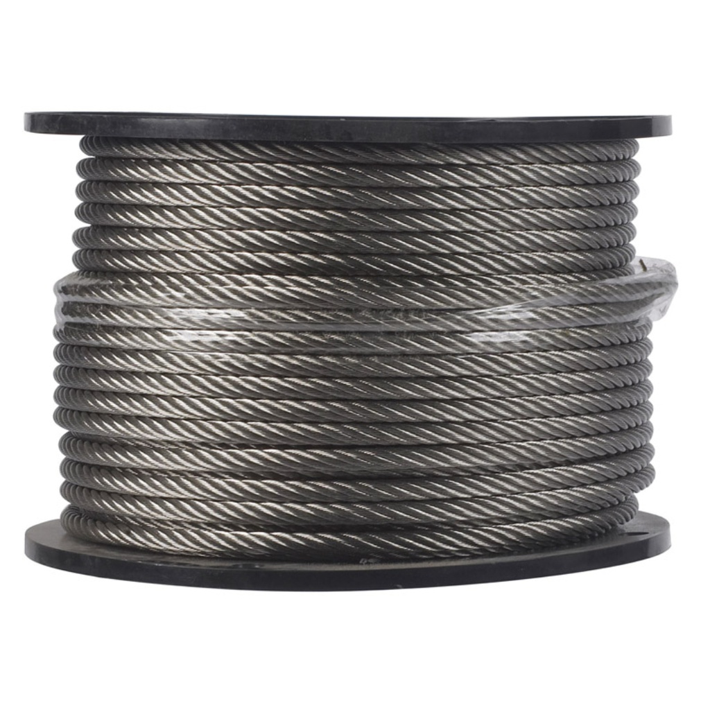 Campbell 1/4 in. D X 250 Ft. L Electro-Polish Stainless Steel Cable