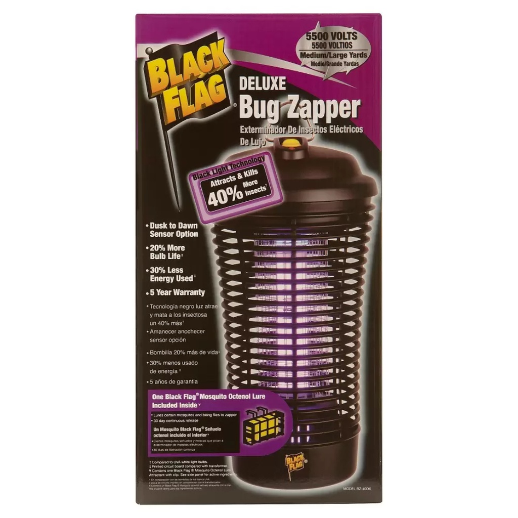 [7008376] Black Flag Deluxe Outdoor Bug Zapper 1.5 Acre 40 W