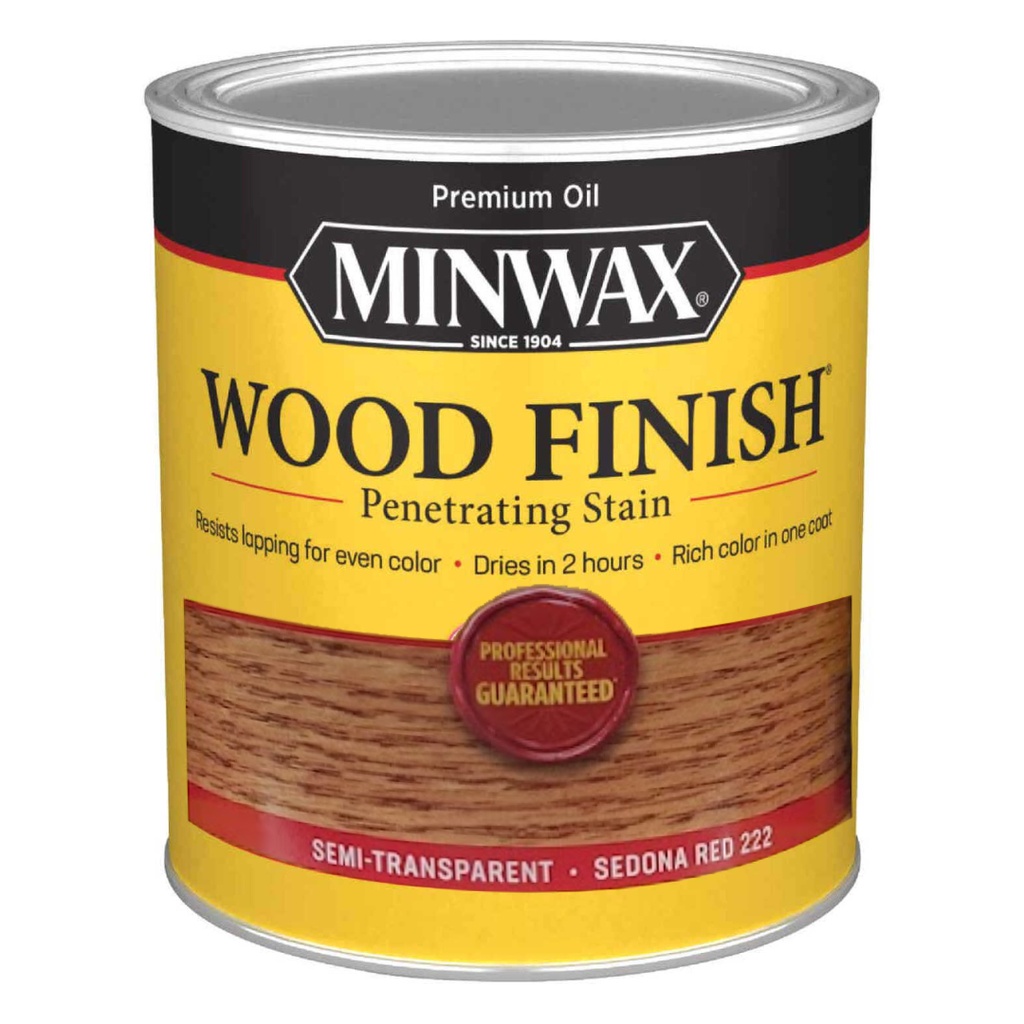 STAIN MINWAX QT SEDO RED