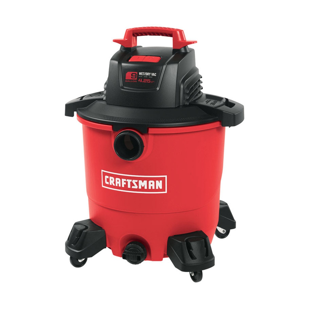 Craftsman 9 Gal Corded Wet/Dry Vacuum 8.3 Amps 120 V 4.25 HP
