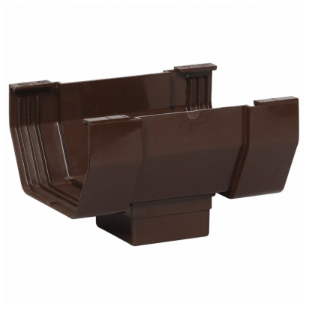 Amerimax 9 in. H X 6.25 in. W X 9 in. L Brown Vinyl Gutter Drop Outlet