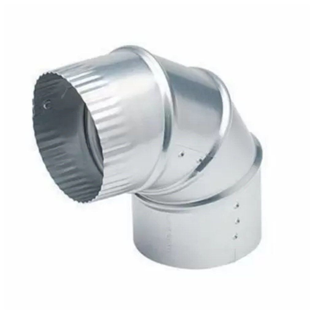 [41130] Deflect-O 3 in. L X 3 in. D Silver Aluminum Vent Elbow