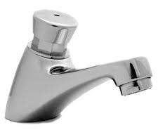 [8424] Llave Para Baño De Botón 15 X 9 X 4.5 Cm Cromo