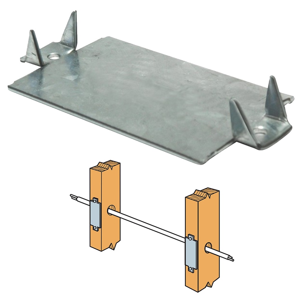 Simpson Strong-Tie 3 in. H X 0.4 in. W X 1.5 in. L Galvanized Steel Nail Stop