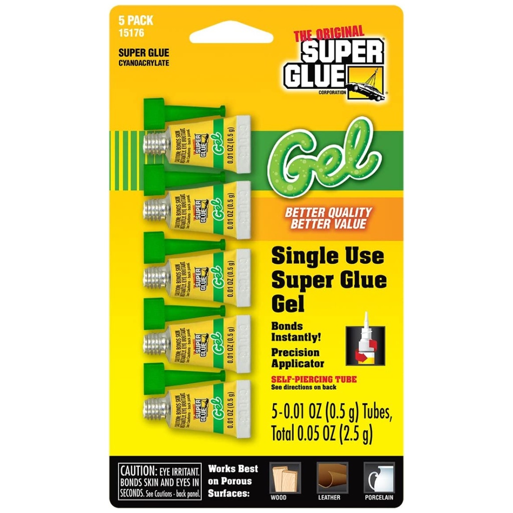 SUPER GLUE GEL 6PK
