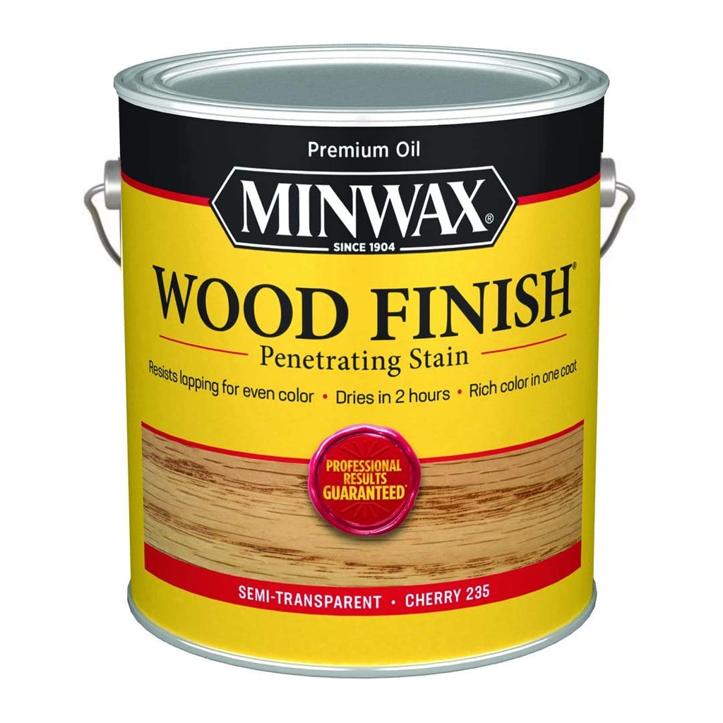Wood Finish Semi-Transparent Cherry Oil-Based Penetrating Wood Stain 1 Gal