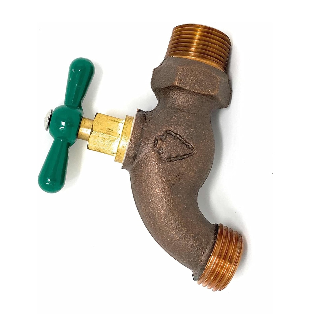 Arrowhead 3/4 in. MIP X 3/4 in. MHT Brass Hose Bibb