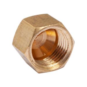 1/4 in. Compression Brass Cap