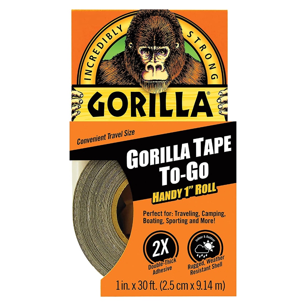 [4596623] Gorilla 1 in. W X 30 Ft. L Black Duct Tape