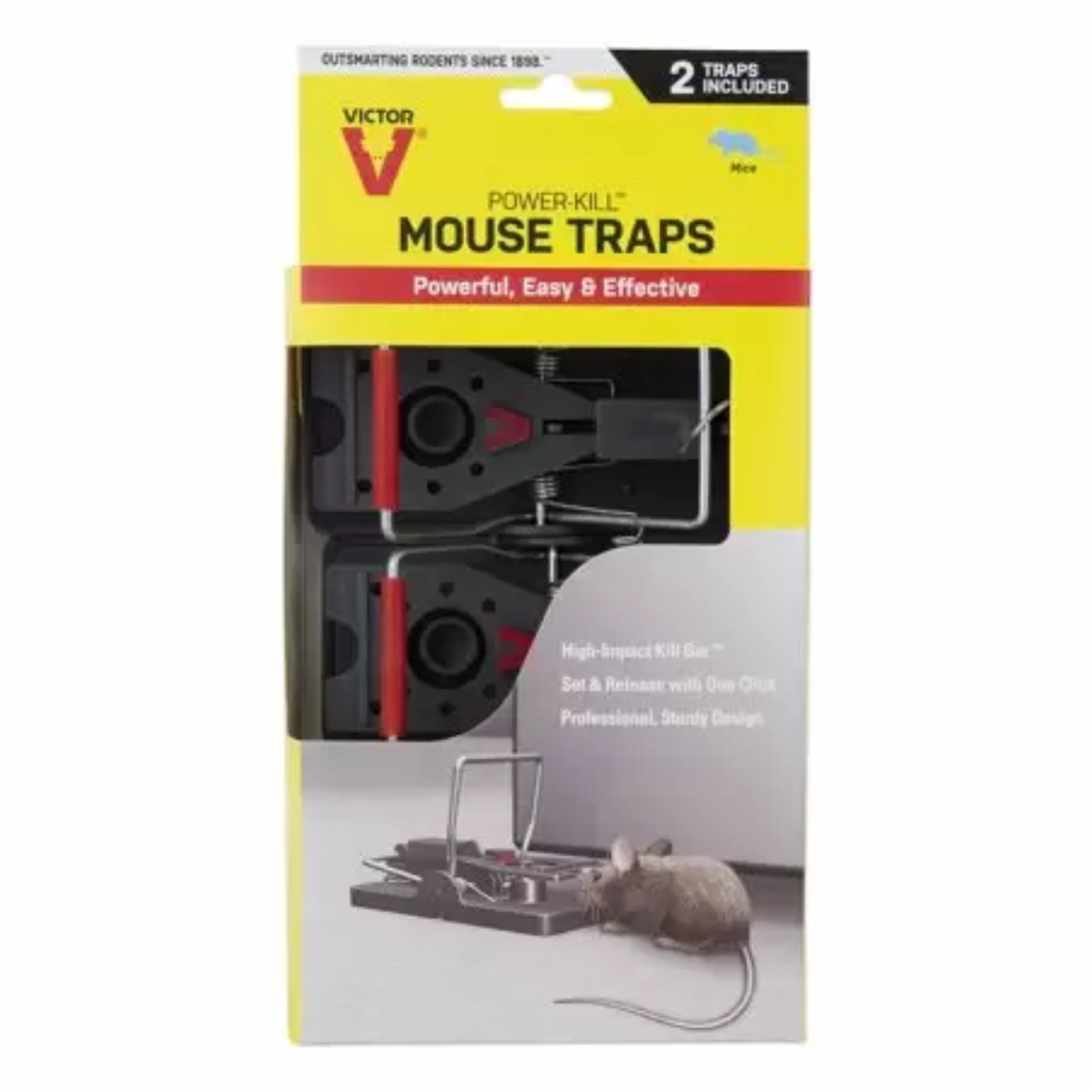 Victor Power-Kill Small Snap Trap for Mice 2 Pack
