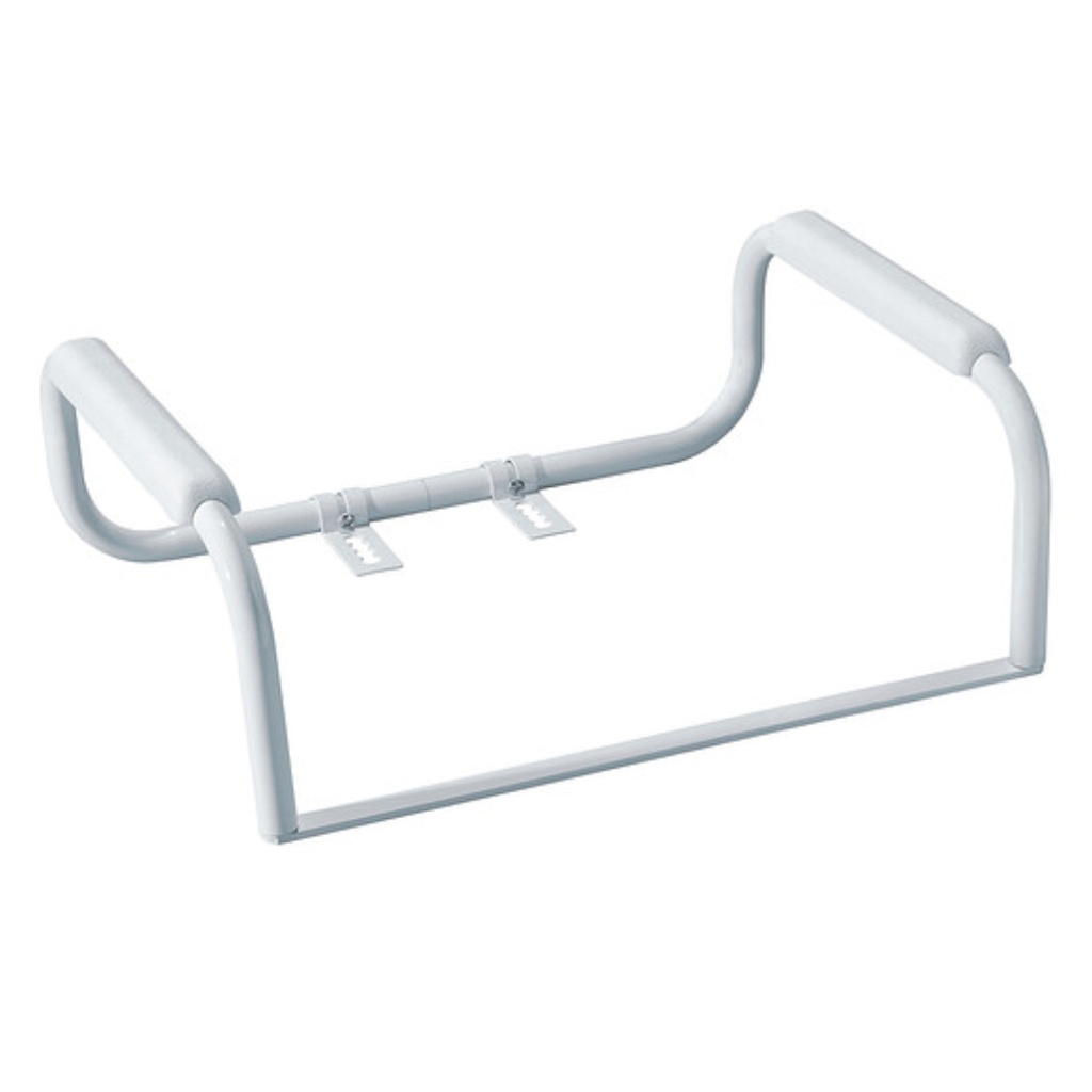 [DN7015] Moen DN7015 23-1/4" X 9" Toilet Safety Rails from the Home Care Collection Glacier Bathroom Hardware and Accessories Bathroom Safety Equipment Grab