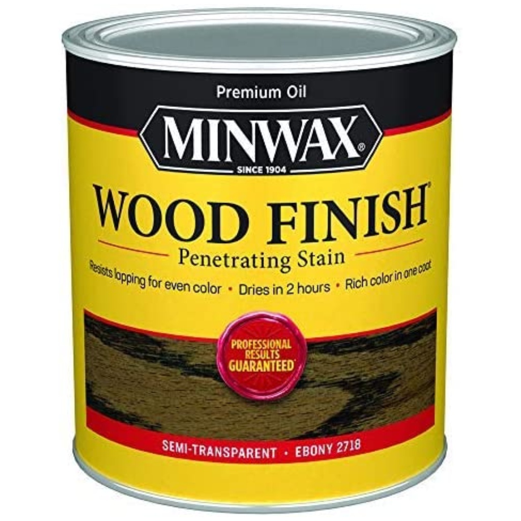 Minwax Wood Finish Semi-Transparent Ebony Oil-Based Oil Stain 1 Qt.