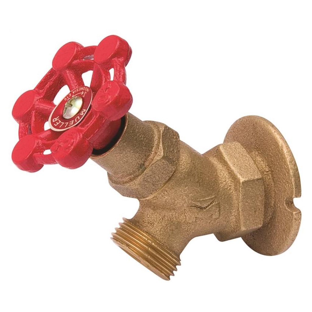 [403105] Sillcock Valve, 3/4 X 3/4 in Connection, FPT X Male Hose, 125 PSI Pressure, Brass Body
