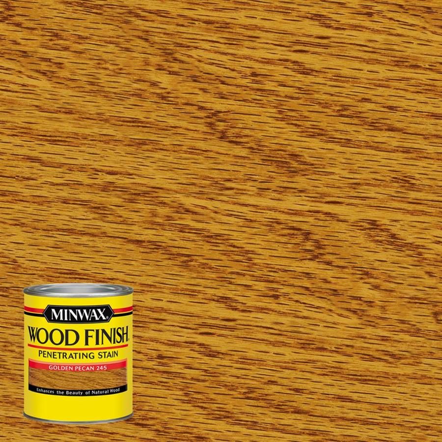 Minwax Wood Finish Semi-Transparent Golden Pecan Oil-Based Wood Stain 1 Qt.