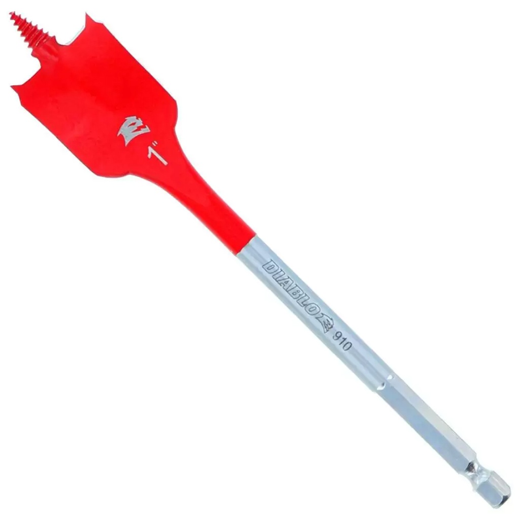 Diablo 1 in. X 6 in. L High Speed Steel Clean Wood Spade Bit Hex Shank 1 Pk