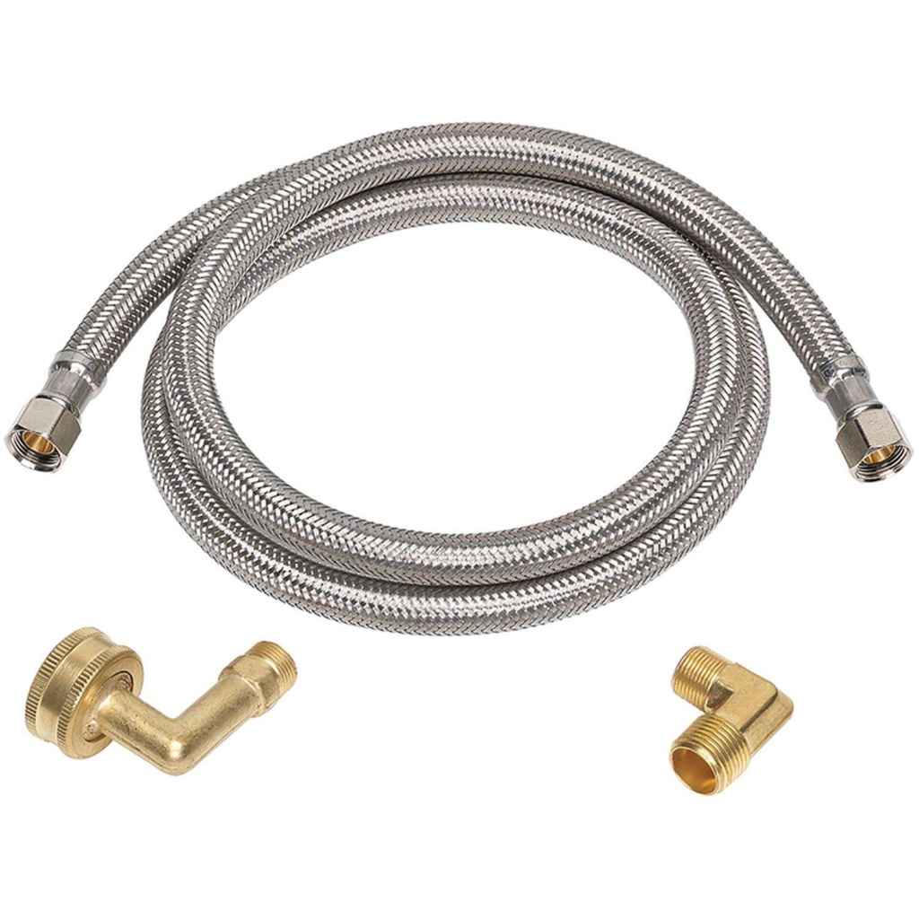 [4061180] Ace 3/8 in. Compression X 3/8 in. D Compression 72 in. Braided Stainless Steel Dishwasher Supply Lin