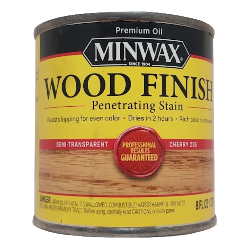 Minwax 22350 1/2 Pint Cherry Wood Finish Interior Wood Stain