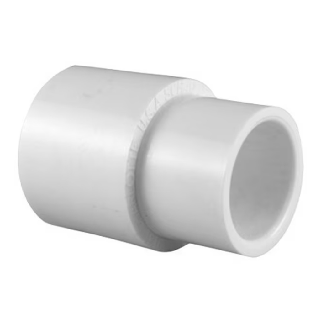 Charlotte Pipe Schedule 40 1 in. Slip X 3/4 in. D Slip PVC Coupling 1 Pk