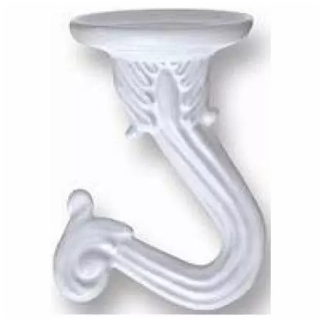 SATCO WHITE DOUBLE HOOK SET