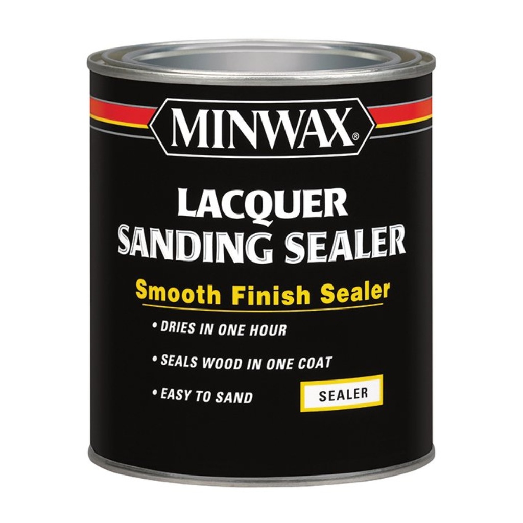 [1383157] Minwax Smooth Clear Oil-Based Lacquer Sanding Sealer 1 Qt