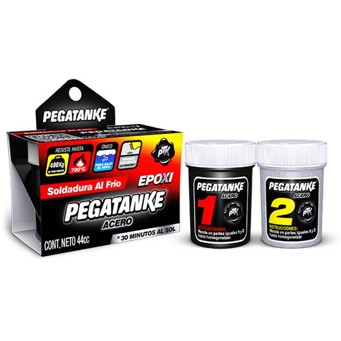 PEGATANKE - Steel 2 Part Epoxy Resin Professional Cold Weld Adhesive High Strength Liquid Metal Glue General Repair & Plastic High Temperature Epoxy f