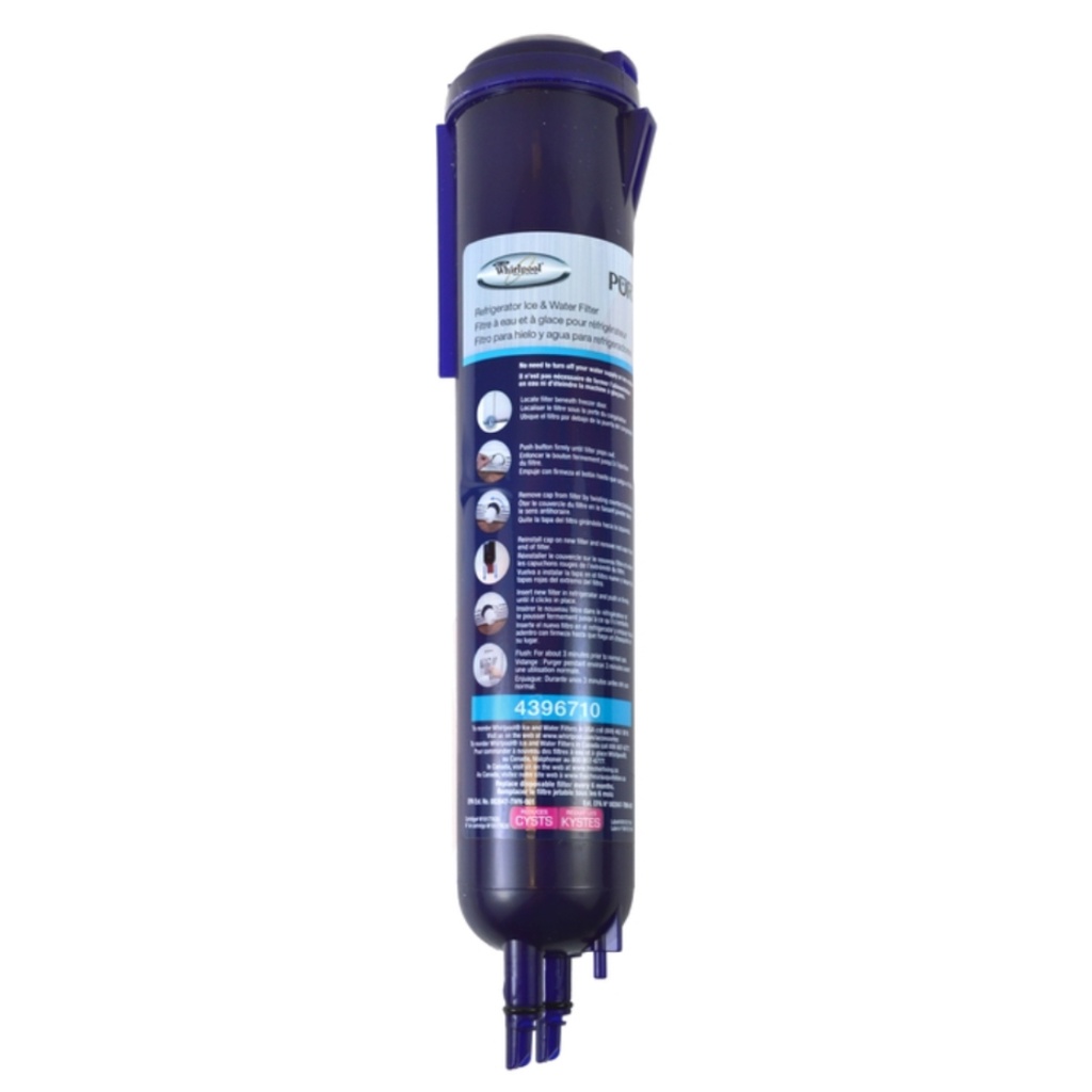 [4274536] Everydrop by Whirlpool Ice and Water Refrigerator Filter 3 - EDR3RXD1: EDR3RXD1 Compatible, Fridge Water Filter, Aqua Green