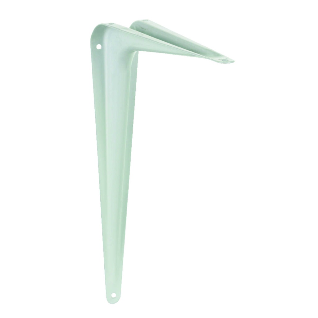 [5294178] Hampton White Steel Shelf Support 18 Ga. 8 in. L 100 Lb