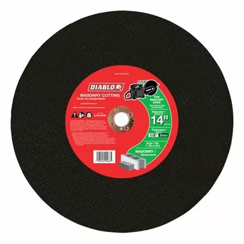 Diablo 14 in. D X 1 in. Silicon Carbide High Speed Masonry Cut-Off Disc 1 Pack