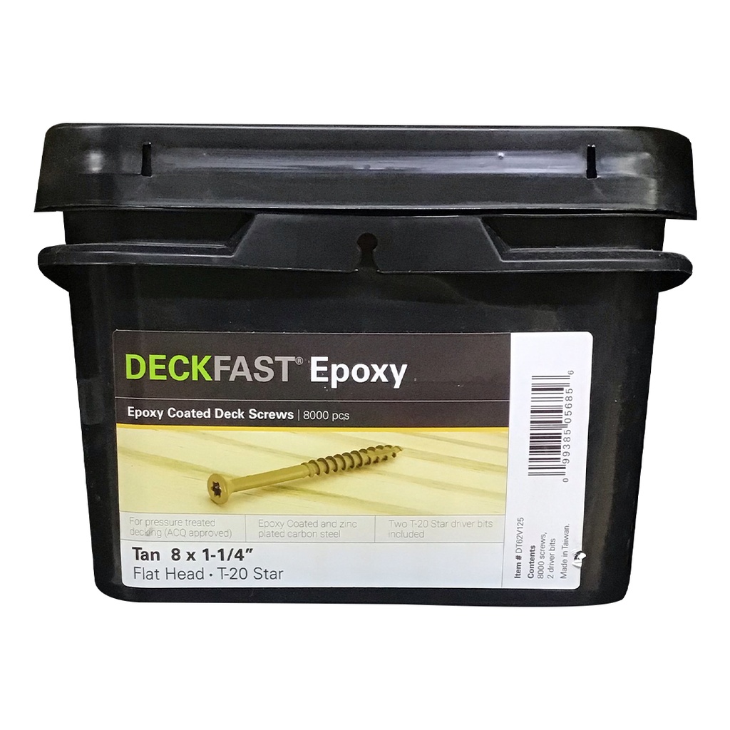 DECKFAST 8X1-1/4 TORX TAN 8K