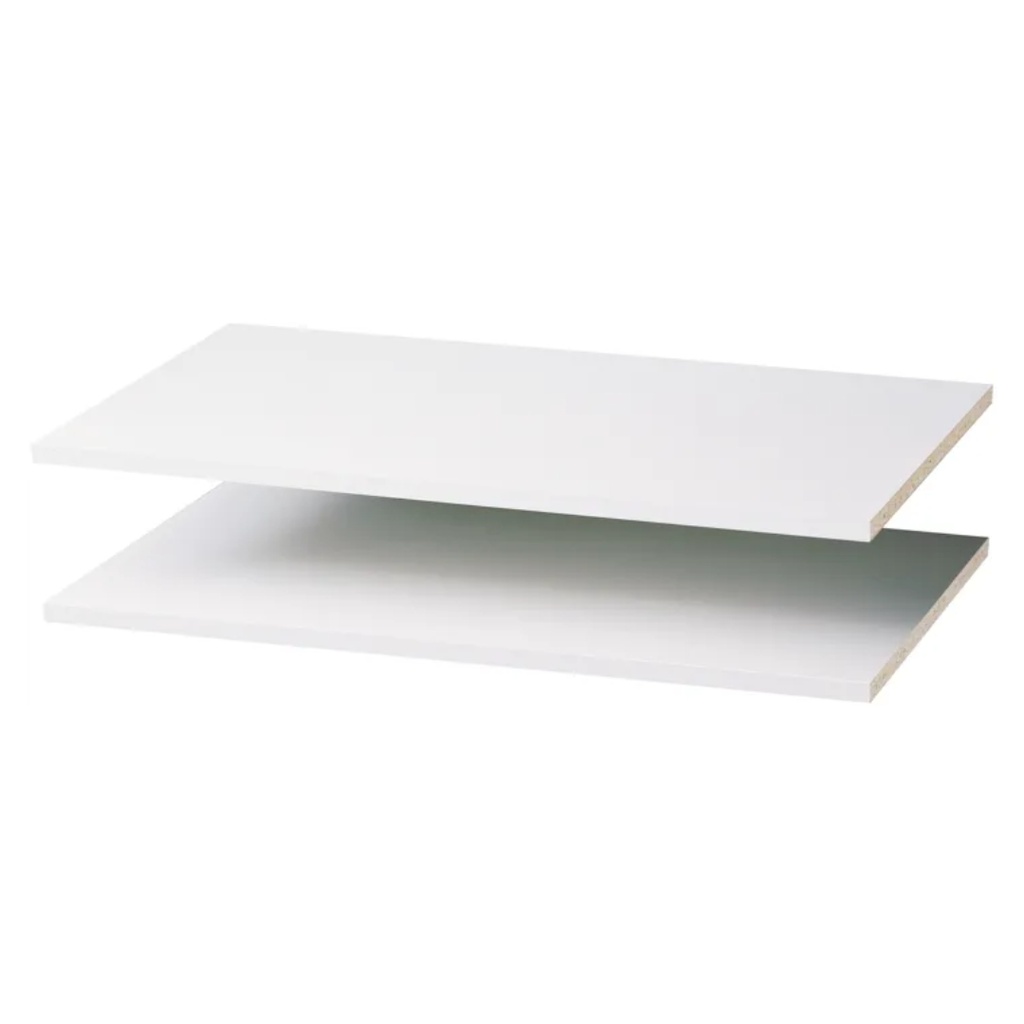 [RS1436] Easy Track 5/8 in. H X 35 in. W X 14 in. L Wood Closet Shelf