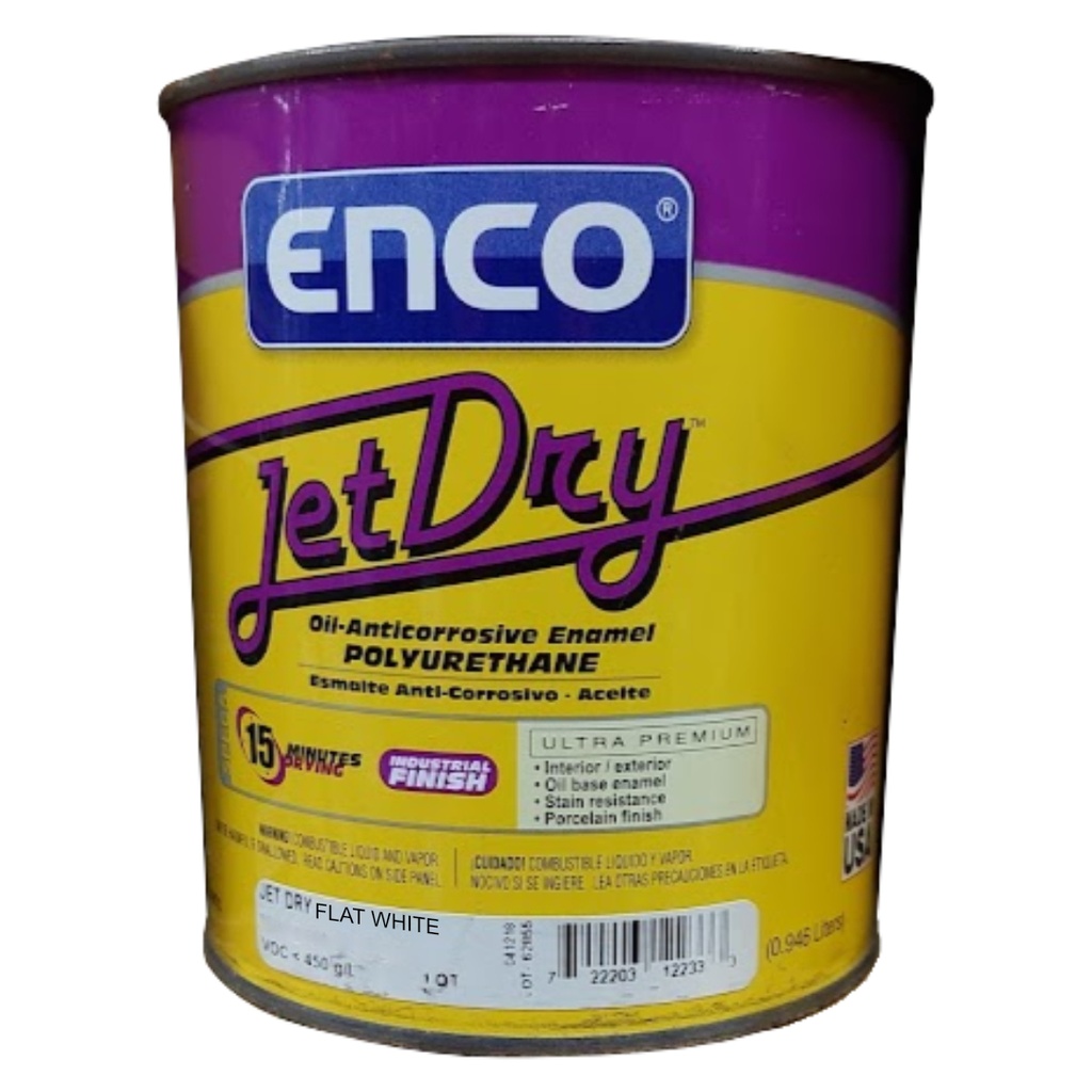 ENCO JET DRY FLAT WHITE QT