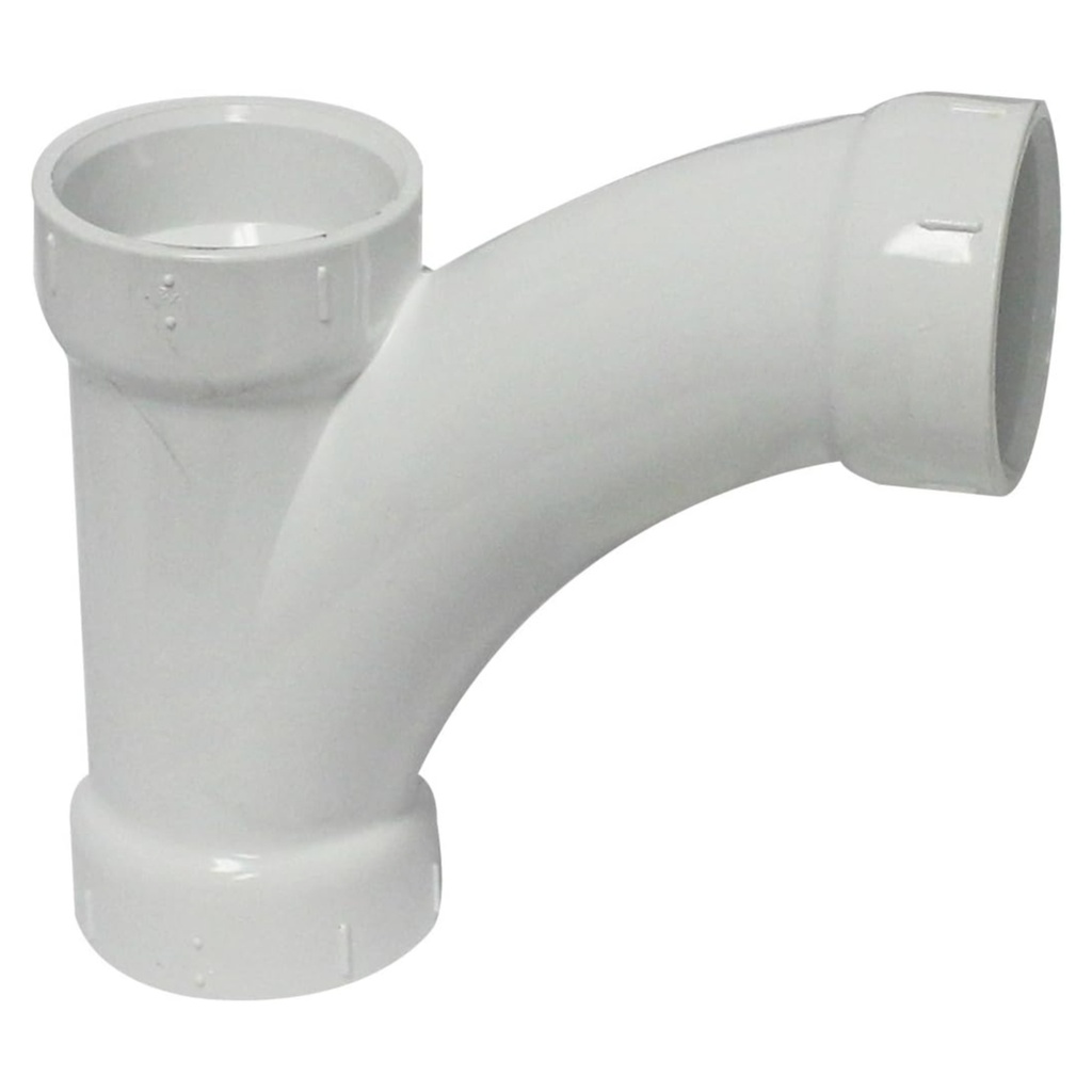 [440001845] Charlotte Pipe Schedule 40 1-1/2 in. Hub X 1-1/2 in. D Hub PVC Long Turn Wye 1 Pk