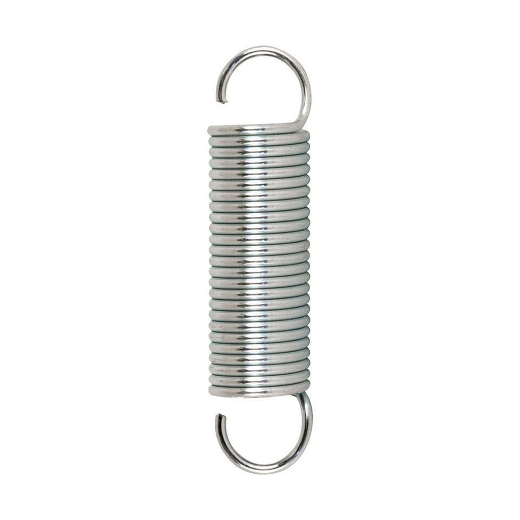 [5213806] Extension Spring, Spring Steel Const, Nickel-Plated Finish, .047 GA X 7/16 in. X 1-7/8 in., Closed Single Loop, (2-Pack)