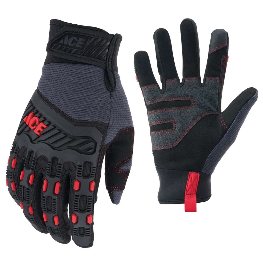 Ace High Performance Impact Gloves Multicolor XL 1 Pk