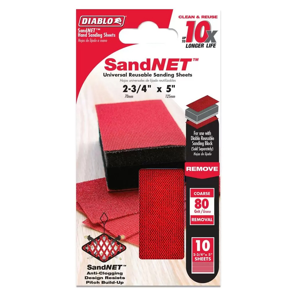 DIABLO HAND SANDING PAD 80G