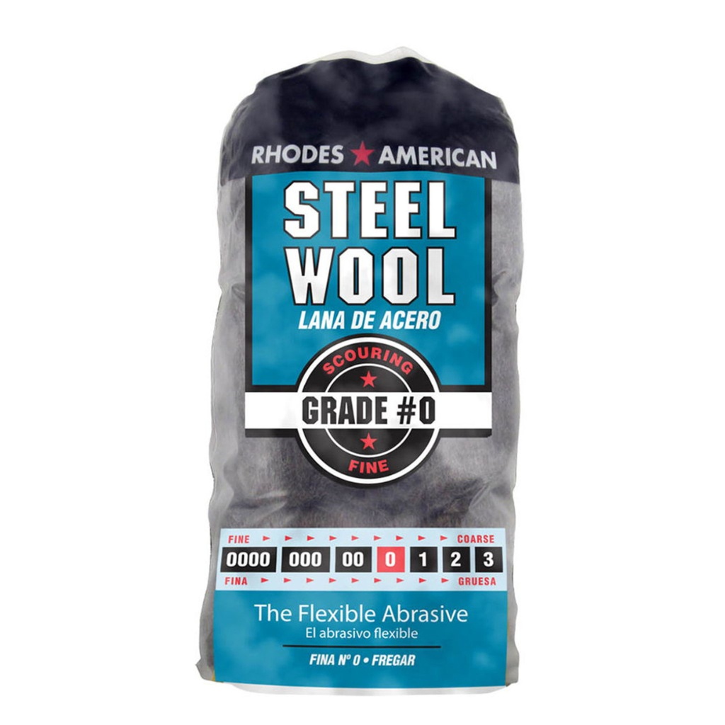 No. 0 Rhodes American Steel Wool Pad Fine, PK 16