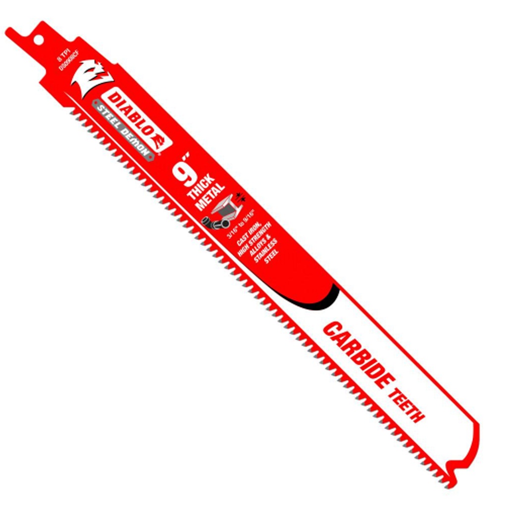 DIABLO 8TPI Steel Demon Carbide Saw Blade - 9 Inch