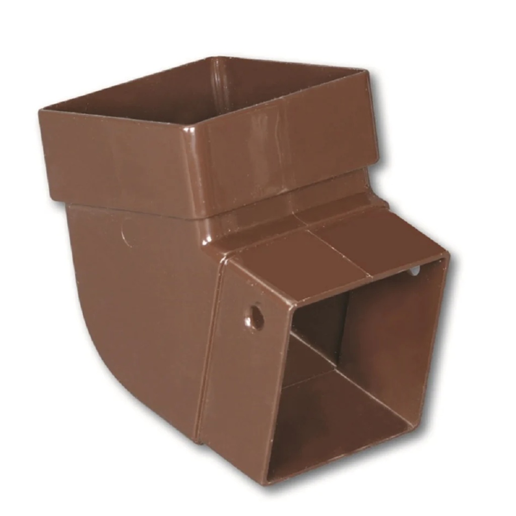 Amerimax 3.63 in. H X 3.88 in. W X 3.63 in. L Brown Vinyl Gutter Elbow