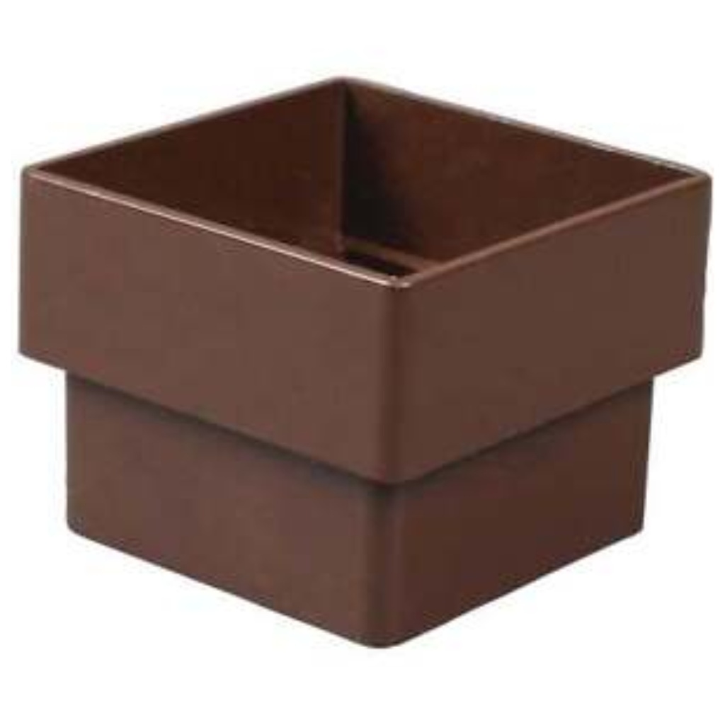 Amerimax 2.6 in. H X 2 in. W X 2.6 in. L Brown Vinyl Downspout Connector