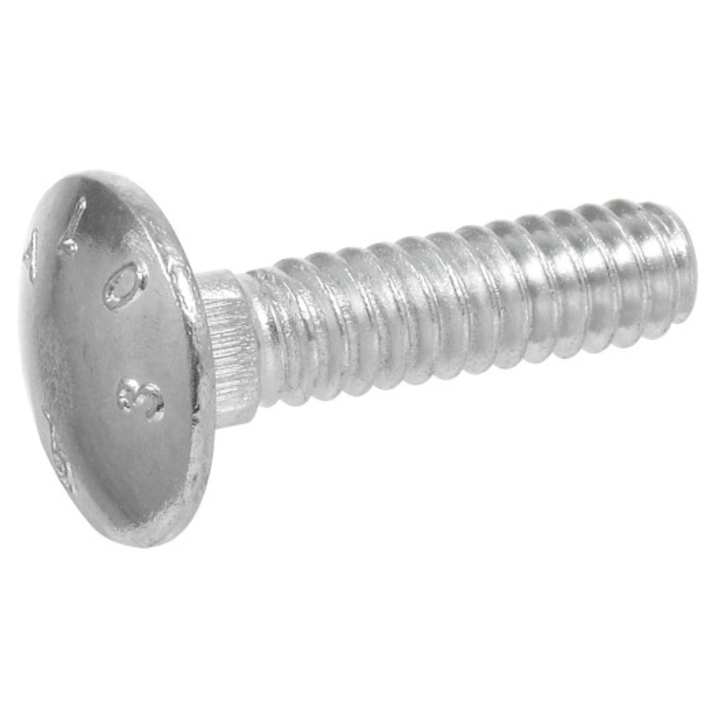 [400000560] HILLMAN 1/4 in. X 5-1/2 in. L Zinc-Plated Steel Carriage Bolt 100 Pk