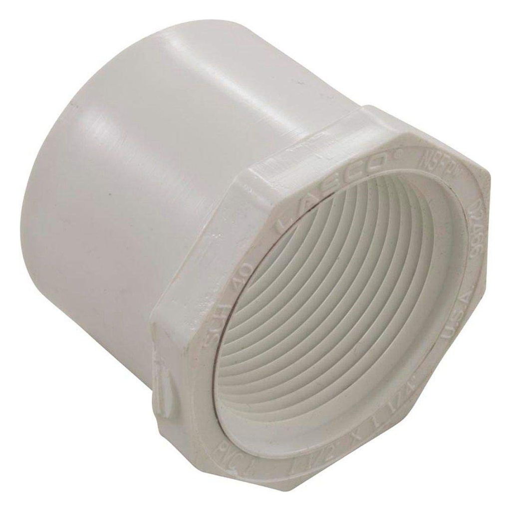 [440001260] Charlotte Pipe Schedule 40 2 in. Spigot X 1-1/2 in. D FPT PVC Reducing Bushing 1 Pk