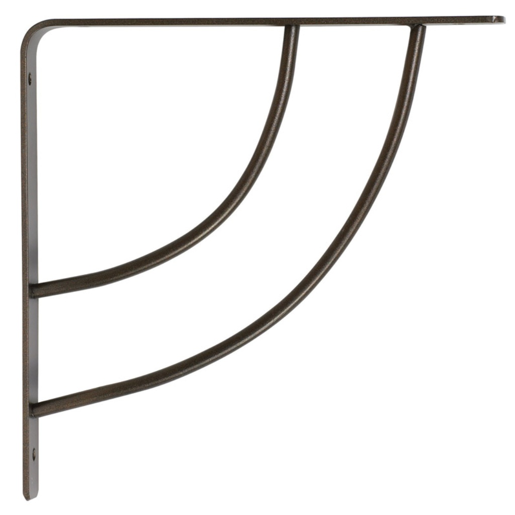 [5374590] Knape & Vogt John Sterling Bronze Bracket 12 Ga. 8 in. L 100 Lb.