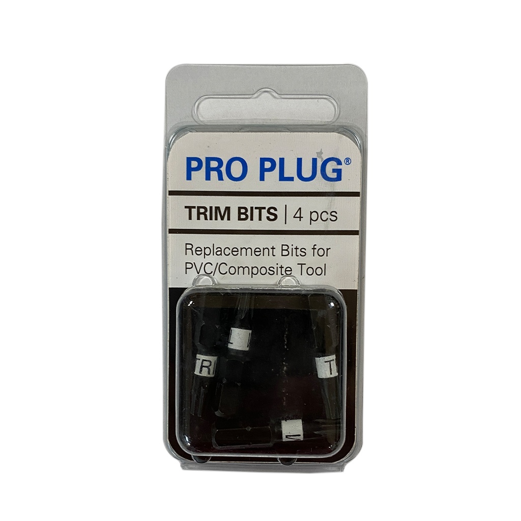 Starborn Industries Pro-Plug Tool for PVC and Composite Replacement Bits - 4 Pack (Trim)