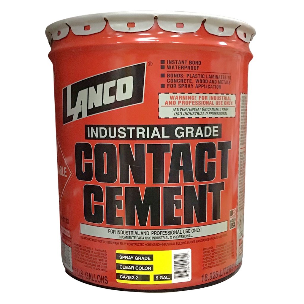 [CA1522] LANCO CONT/CEMENT CLEAR SP 5GL