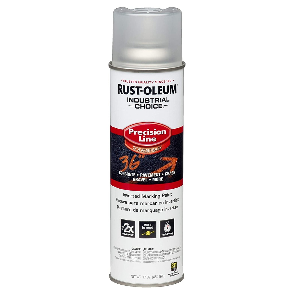 Rust-Oleum Industrial Choice White Inverted Marking Paint 17 Oz